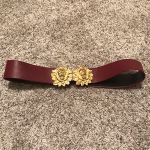 Vintage gold lion belt